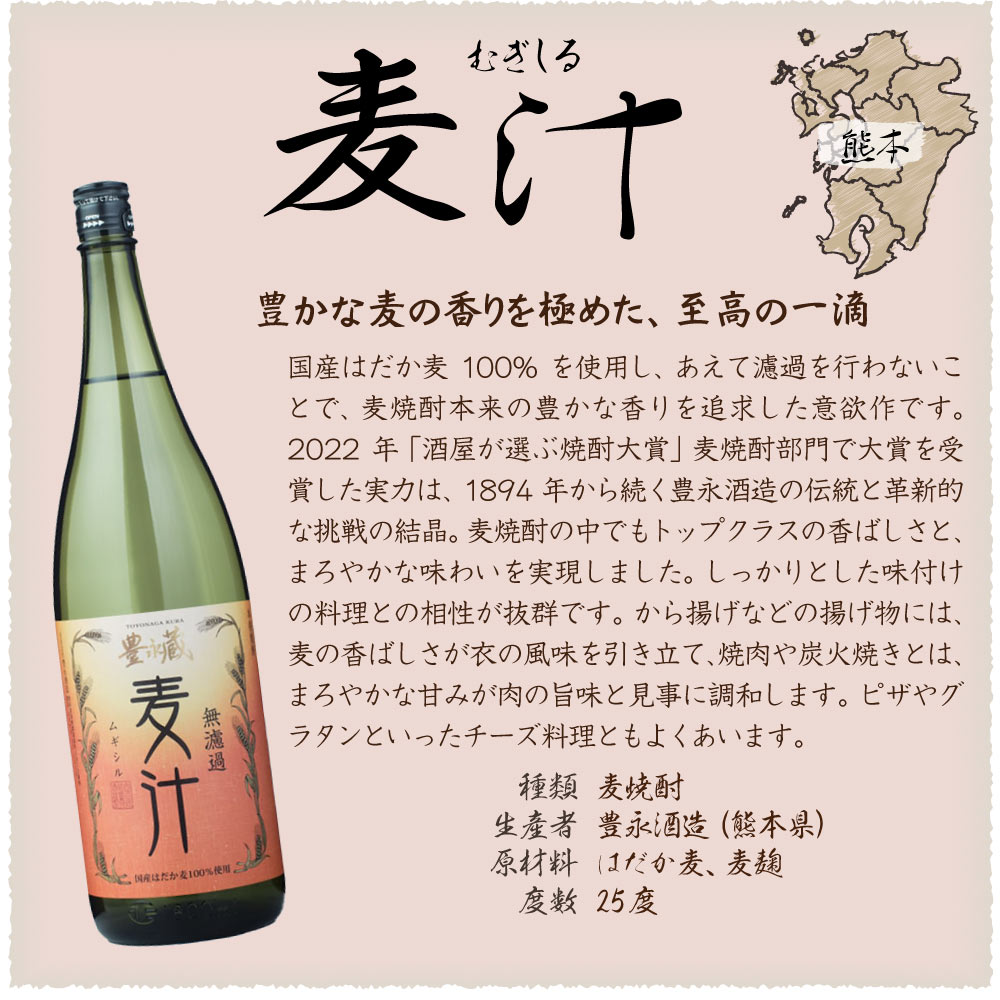 【送料込・九州各地の麦焼酎大集合】個性豊かな麦焼酎 6本 飲み比べセット　1800ml×6本　けいこうとなるも トヨノカゼ Baripi 麦汁 天の刻印 麦 麦焼酎 焼酎 バリピ