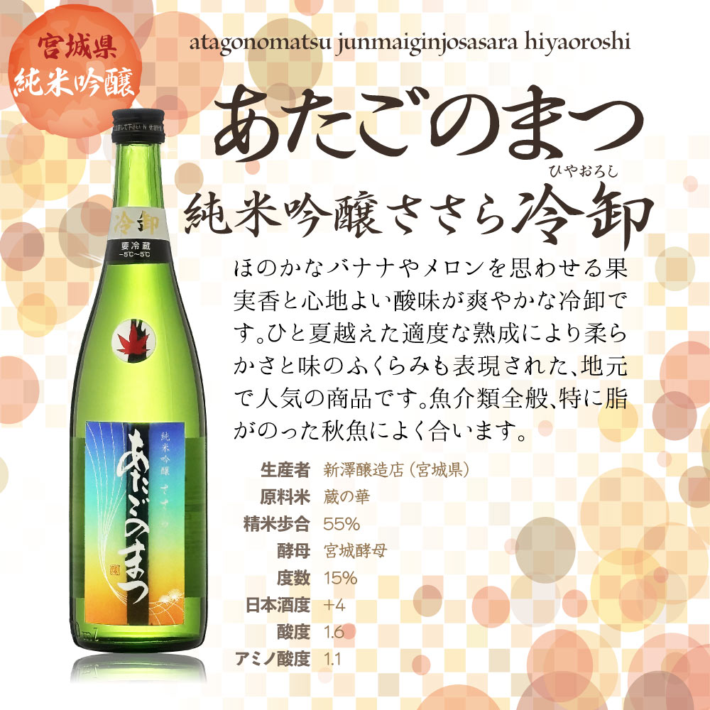 【送料込】【2025年秋】ワンランク上の高級酒　まろやか美味しい 薫る秋酒 4合瓶 飲み比べ 2本 セット 720ml×2本（ 日本酒 ） あたごのまつ 七水 季節 旬 秋 熟成 熱燗 冷酒 辛口