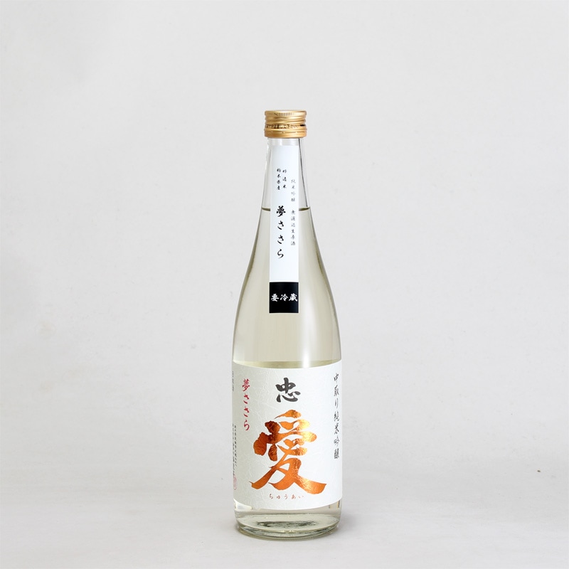 忠愛　中取り純米吟醸　無濾過生原酒　夢ささら　720ml