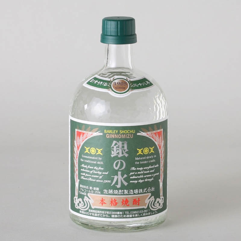 銀の水 720ml｜焼酎（麦焼酎）通販-宮崎県｜淀川酒店