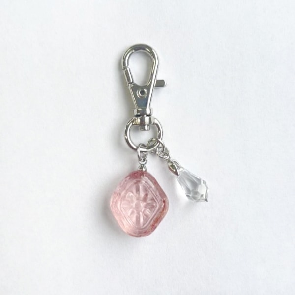 受注生産】サクマドロップス キーホルダー（クリアピンク） ‐ サクマ