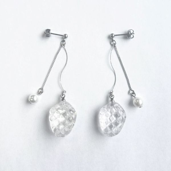 サクマドロップス　ピアス（クリア）