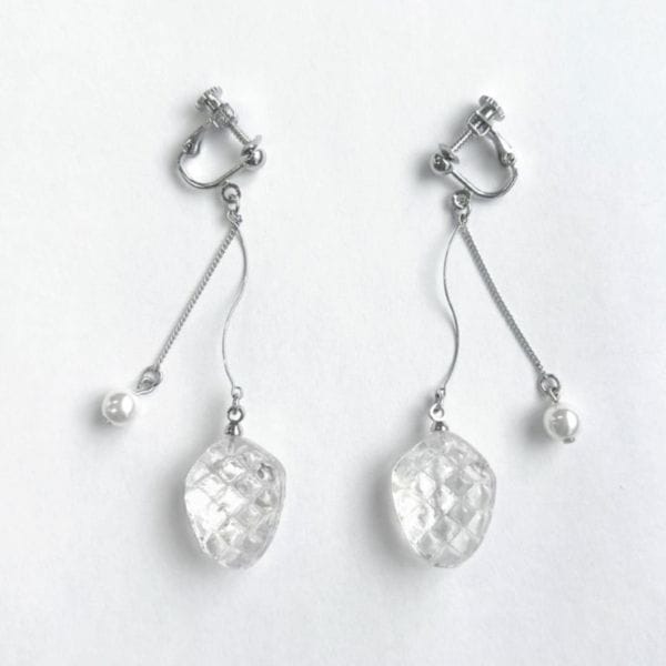 サクマドロップス　イヤリング（クリア）