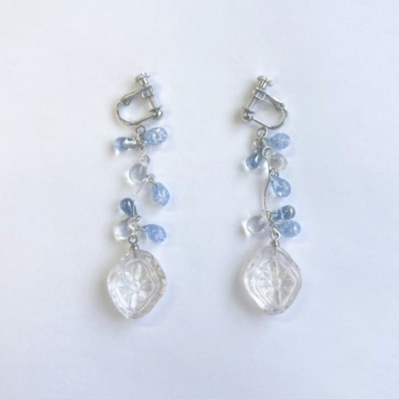 サクマドロップス　シズクイヤリング（クリア）