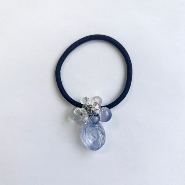 サクマドロップス　ヘアゴム（クリアブルー）