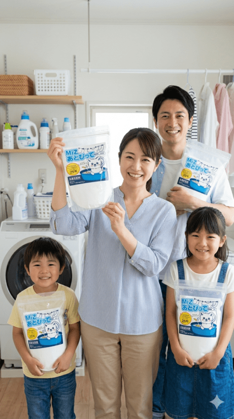 MiZ あとぴって 2kg 界面活性剤不使用 粉末 (計量スプーン付) 洗濯用