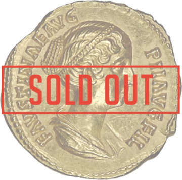 MS・Fine Style】古代ローマ 小ファウスティナ 147-175/6年 アウレウス