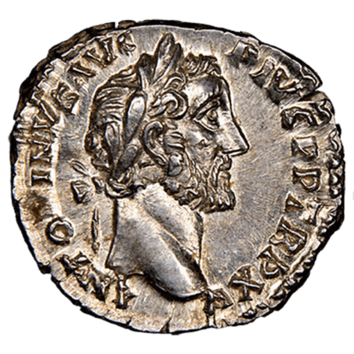 MS☆ フルカウント】ローマ帝国 デナリウス銀貨 151-152年 五賢帝