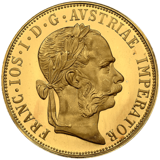 準最高鑑定 PR67UCAM】オーストリア 4ダカット金貨 1887年リストライク