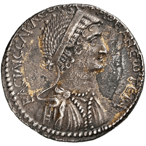 古代共和政ローマ　マルクスアントニウス　デナリウス‼︎ギリシャ　テトラドラクマ銀貨 高鑑定 AU】クレオパトラ7世＆マルクス・アントニウス 古代ローマ
