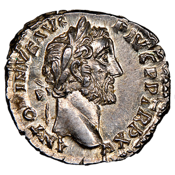 MS☆ フルカウント】ローマ帝国 デナリウス銀貨 151-152年 五賢帝