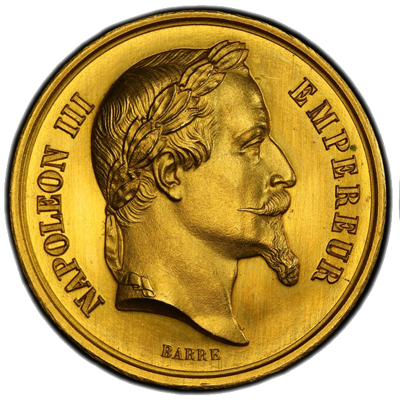 高鑑定　PCGS-MS65 フランス　ナポレオン3世 　1867BB　銀貨 高鑑定 PCGS-MS65 フランス ナポレオン3世 1867BB 銀貨 1867BB