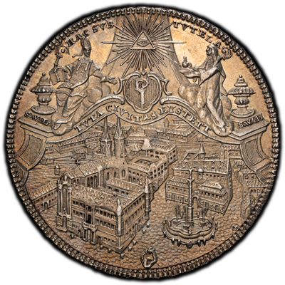 ドイツ諸邦】都市景観 ターラー銀貨 アイヒシュテット 1781年