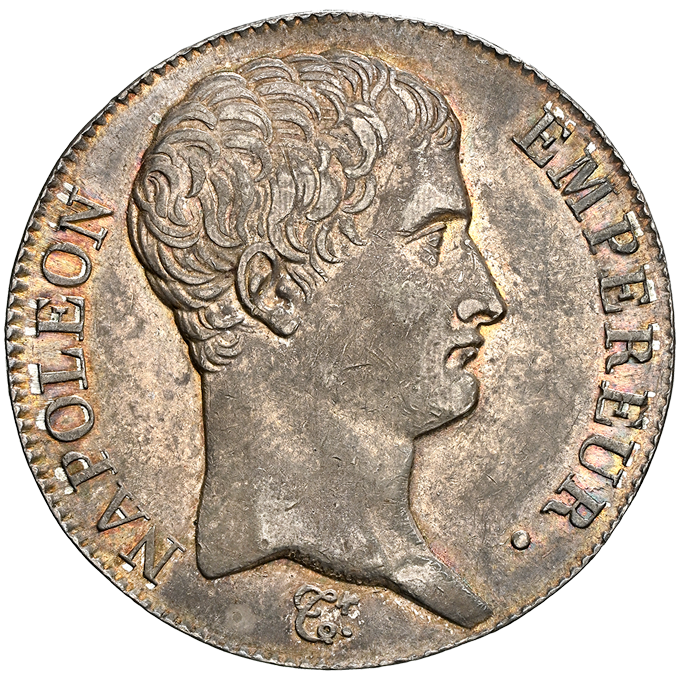 準最高鑑定 AU58】フランス 5フラン銀貨 1806年 ナポレオン1世 NGC