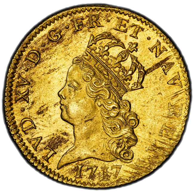 TOP POP&ONLY ONE❗️ルイ14世1672年 ブロンズメダル MS64 高鑑定 MS64】フランス ルイ・ドール金貨 ノアイユ 1717年 ルイ15世