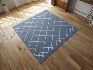 ラグ 185×240cm ベル―ベ モロッカン風 麻入り|ラグ