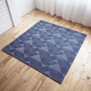 ラグ 185×240cm フィスタ Lサイズ 軽量 パイル無し ファブリックラグ 滑り止め加工 床暖房 ホットカーペット対応 お掃除ラクラク 手洗いOK 代引不可|ラグ