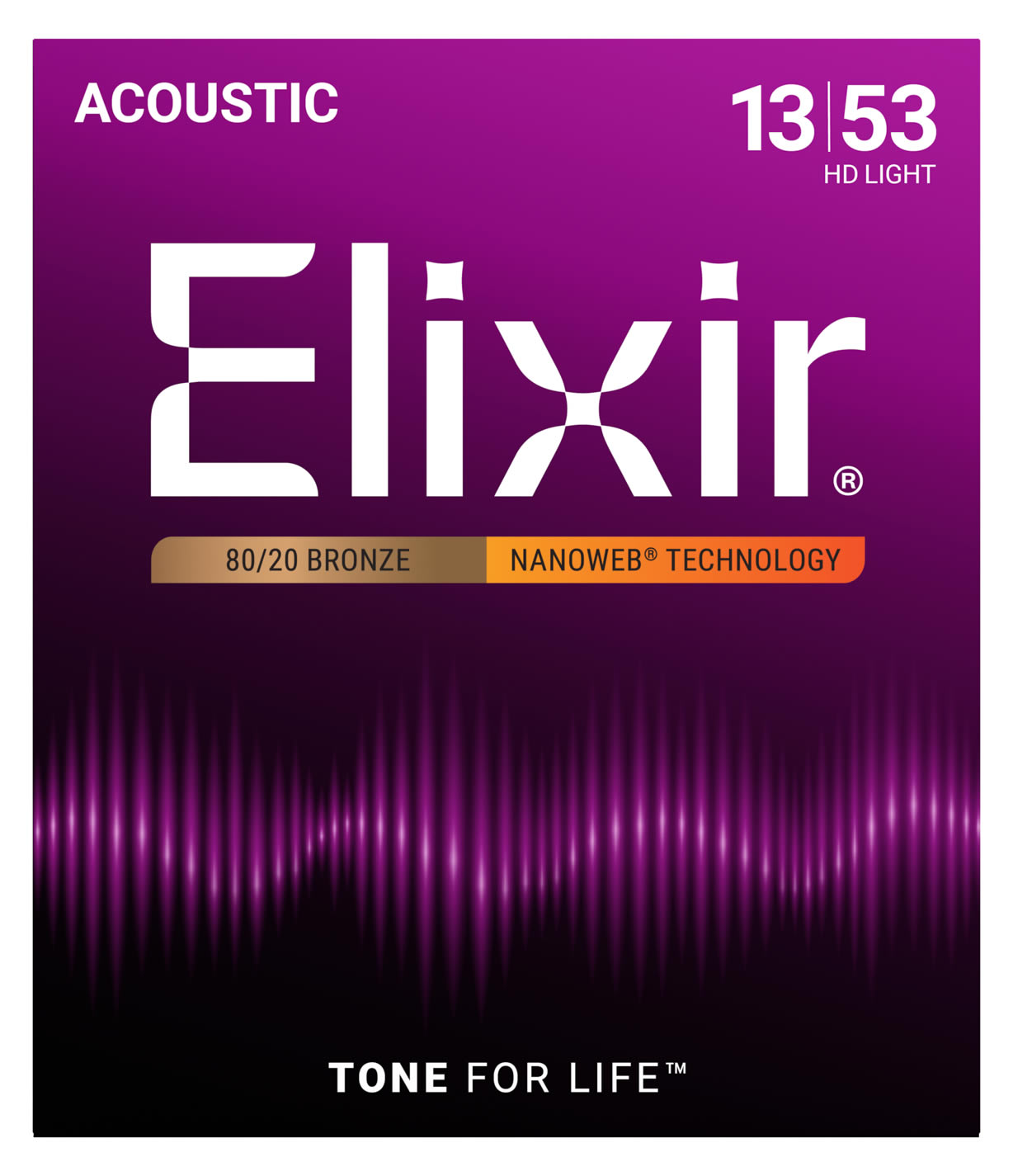 Elixir エリクサー アコースティックギター弦 ナノウェブ HD Light [.013-.053] #11182 【国内正規品】【ゆうパケット対応】