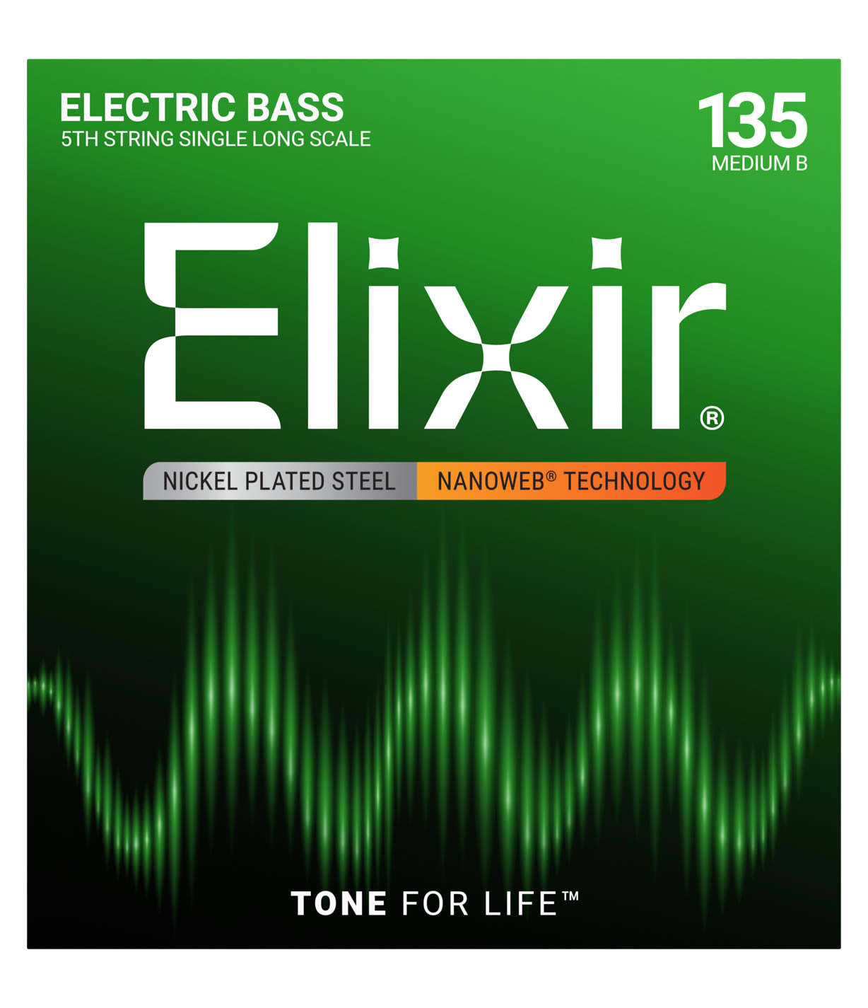 Elixir エリクサー ベースバラ弦(5弦) ナノウェブ Heavy #15435 [.135]【ゆうパケット対応】