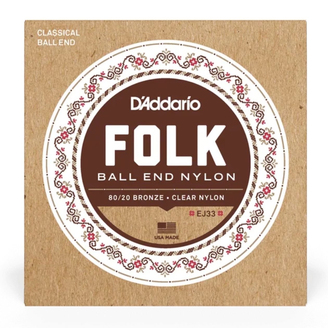 D'Addario ダダリオ クラシックギター弦 EJ33/クリアー 