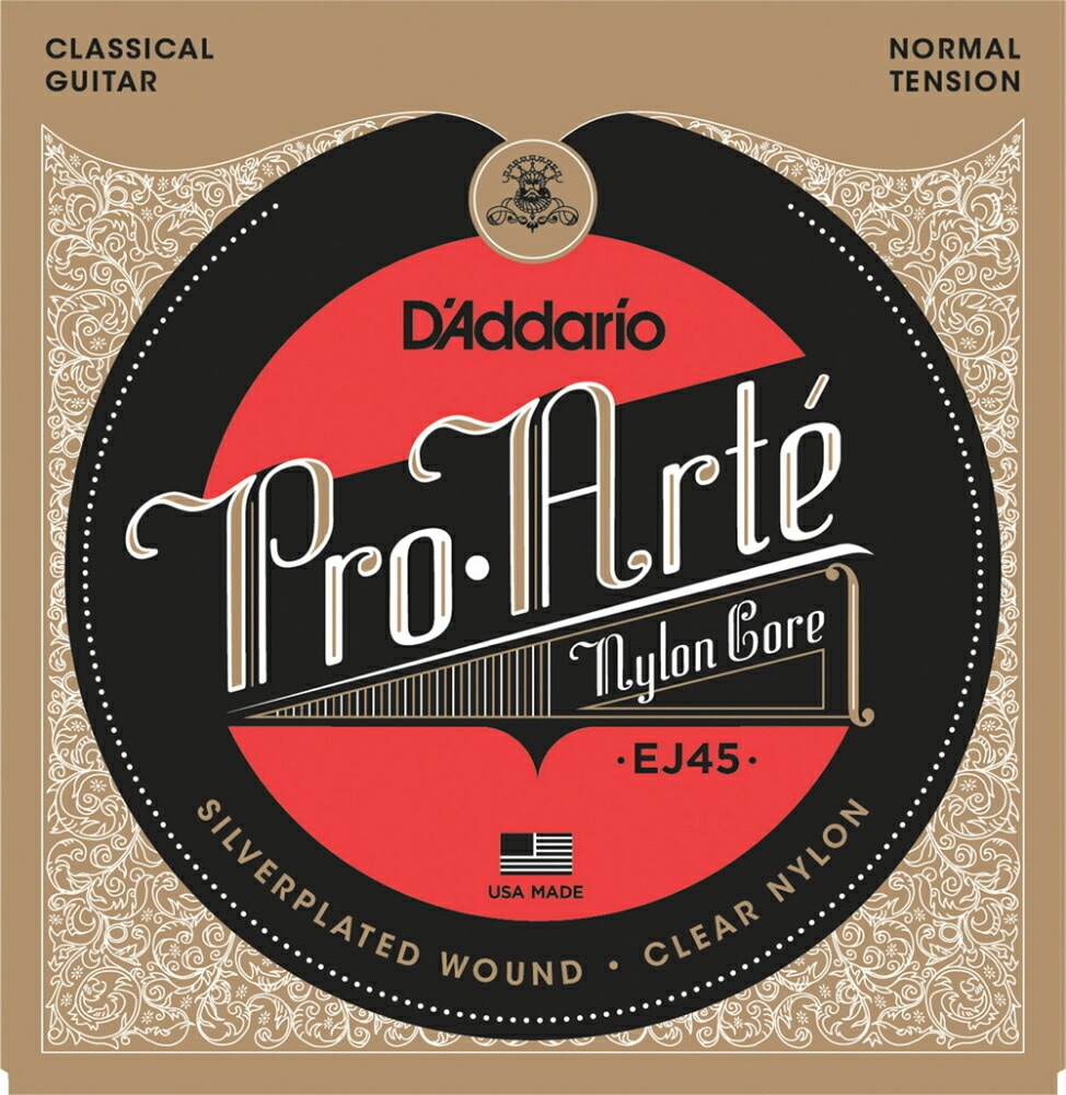【売れ筋！】D'Addario ダダリオ クラシックギター弦 EJ45 