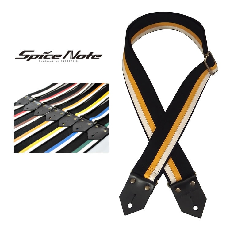 Spice Note ギター ベース ストラップ ES-C5022/Black Base