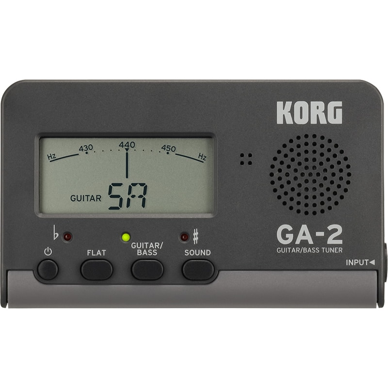 KORG ギター・ベース専用 チューナー GA-2 【 コルグ GA2 コンパクトチューナー ギターチューナー ベースチューナー シンプル設計 ギター/ベース専用モード搭載 】【ゆうパケット対応】