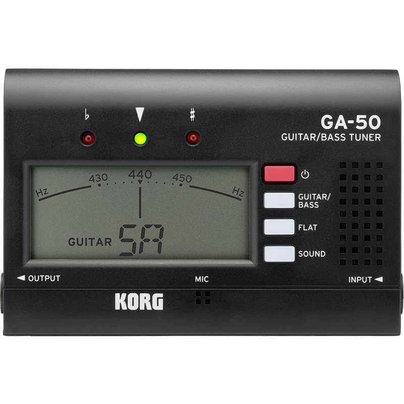 KORG ギター・ベース専用 チューナー GA-50 【 コルグ GA50 コンパクトチューナー ギターチューナー ベースチューナー シンプル設計 ギター/ベース専用モード搭載 7弦ギター・多弦ベース対応 】【ゆうパケット対応】