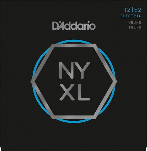 D'Addario ダダリオ エレキギター弦 NYXL1252W Nickel Wound Light Wound 3rd 12-52 [daddario エレキ弦 NYXL-1252W]【ゆうパケット対応】