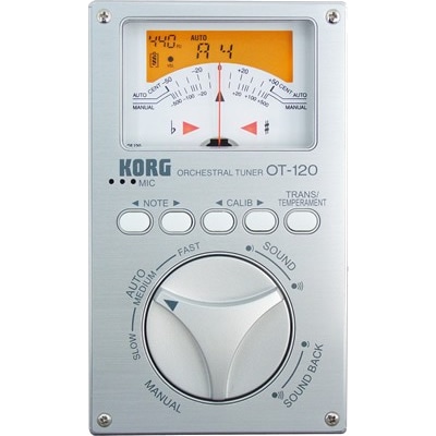 KORG 縦型クロマチックチューナー 針式メーター OT-120 【 コルグ OT120 ブラスバンド オーケストラ 吹奏楽 アンサンブル 合奏 管楽器 】