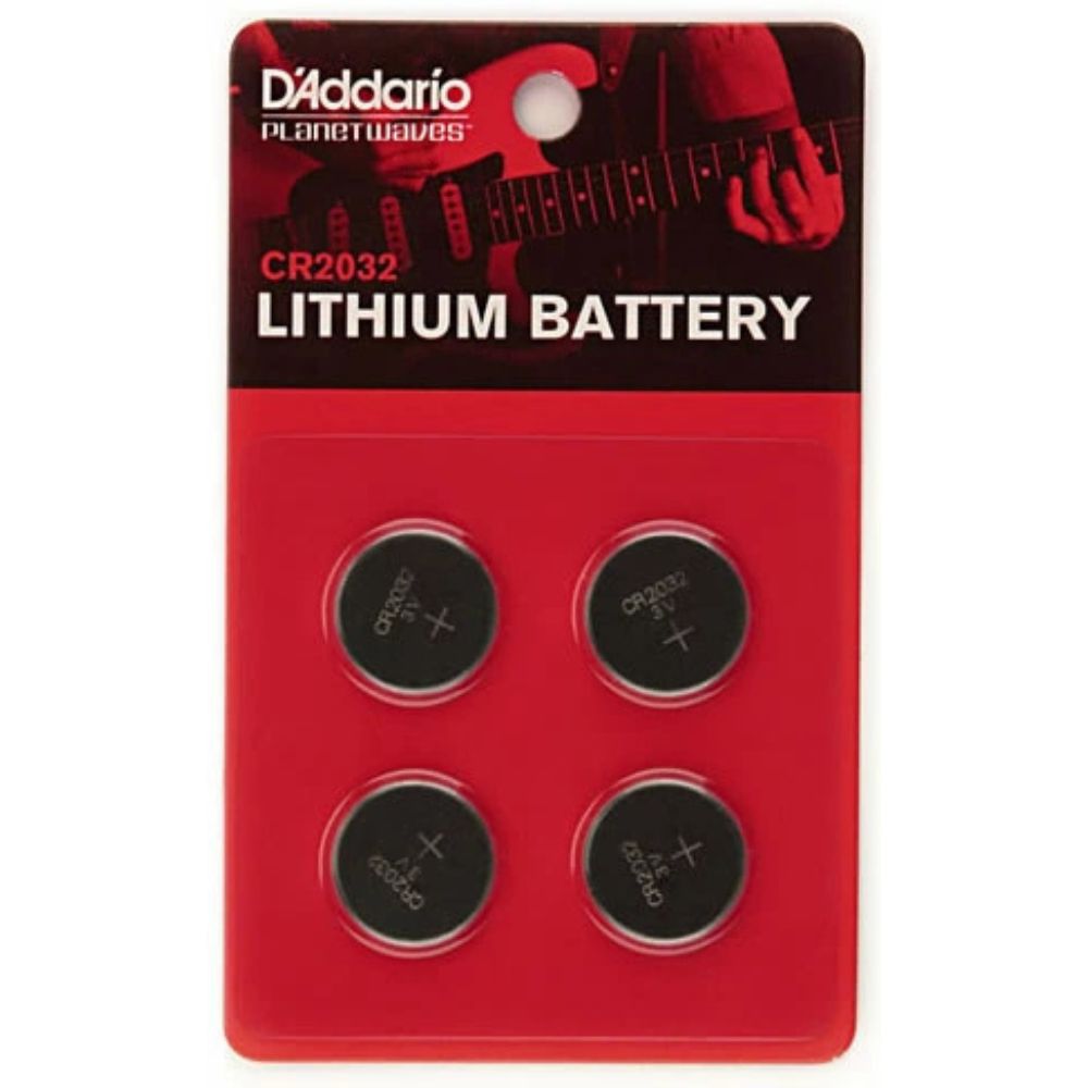D'Addario リチウムバッテリー PW-CR2032 Lithium battery 4-pack【ダダリオ planetwaves プラネットウェイヴス PWCR2032 ボタン電池 ダダリオ】【ゆうパケット対応】