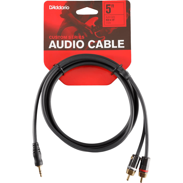 D'Addario ケーブル PW-MP-05 (5ft/1.5m RCA-StMini)【ダダリオ planetwaves プラネットウェイヴス pwmp05】【ゆうパケット対応】