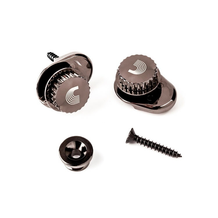 D'Addario ストラップロック Universal Strap Locks PW-SLS-01/BLACK 【ダダリオ PWSLS1】
