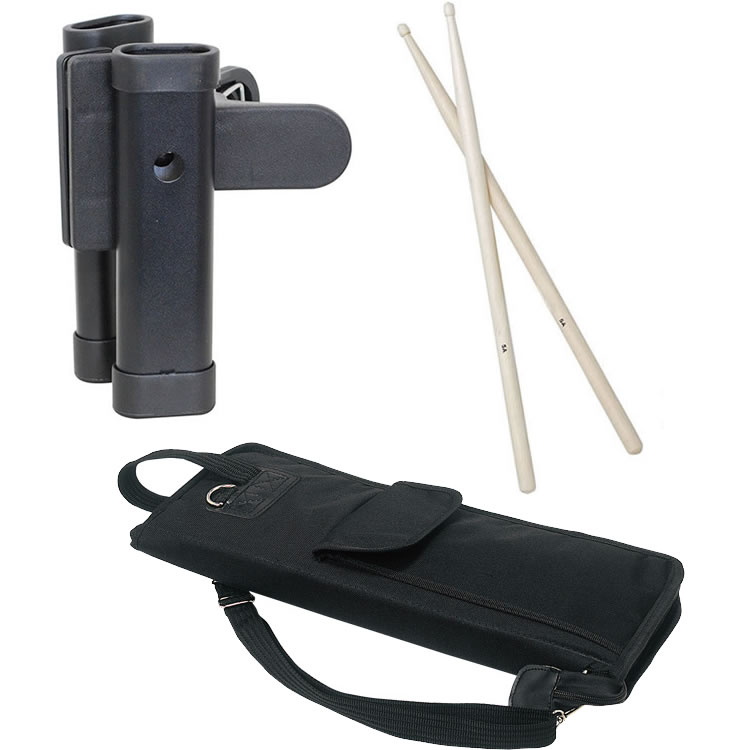 ドラムスティックホルダー・スティックバッグ・スティック セット [SH120 DSB1500 DS400]