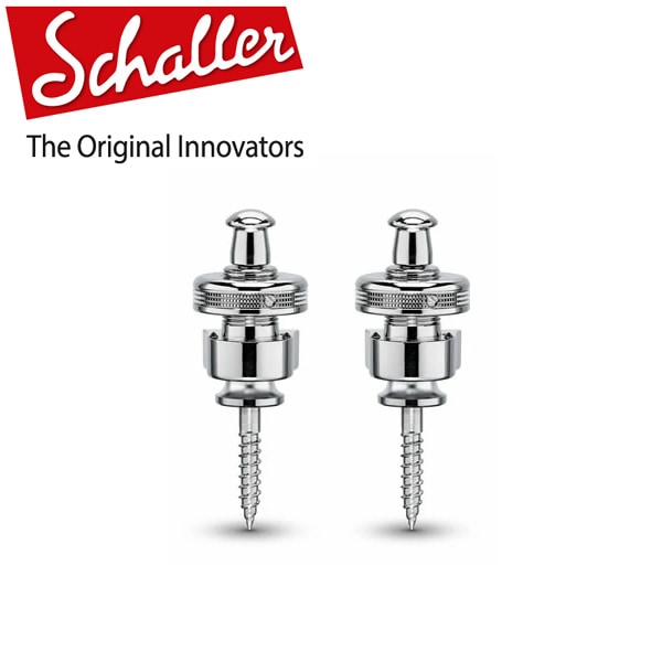 Schaller シャーラー ストラップロックピン S-Locks #14010201/Chrome（クローム）[2個入1ペア]【ゆうパケット対応】