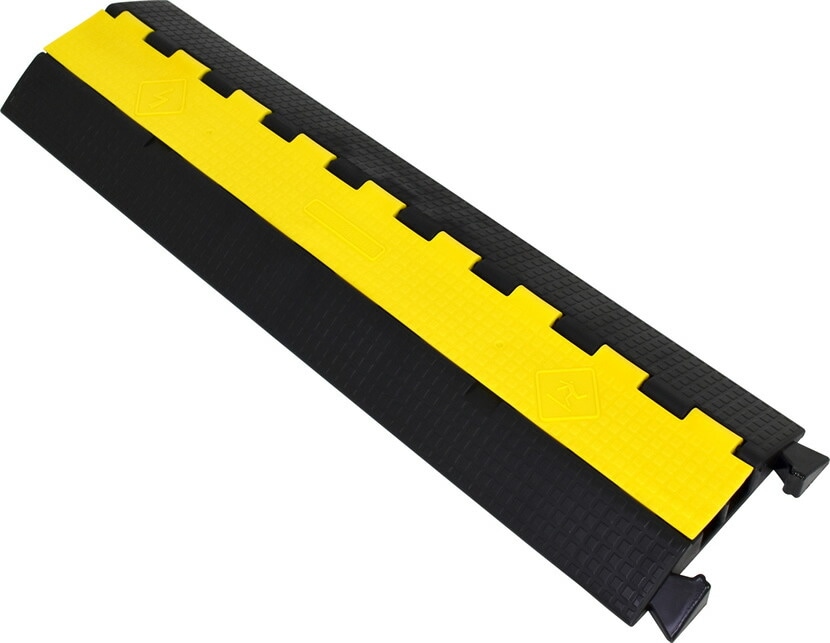 TRUEDYNA ケーブルプロテクター ケーブル2本収納型 TDCA-PTR02【トゥルーダイナ TDCAPTR02 ケーブル保護 工事現場 工場 ガレージ イベント会場 コンサート会場 お祭り会場 どこでも 配線工事 ケーブルガード】