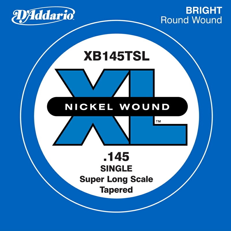 D'Addario ベース バラ弦 5本セット XB145TSL  Nickel Wound SLong【daddario ダダリオ ベース弦 xb145tsl】【ゆうパケット対応】
