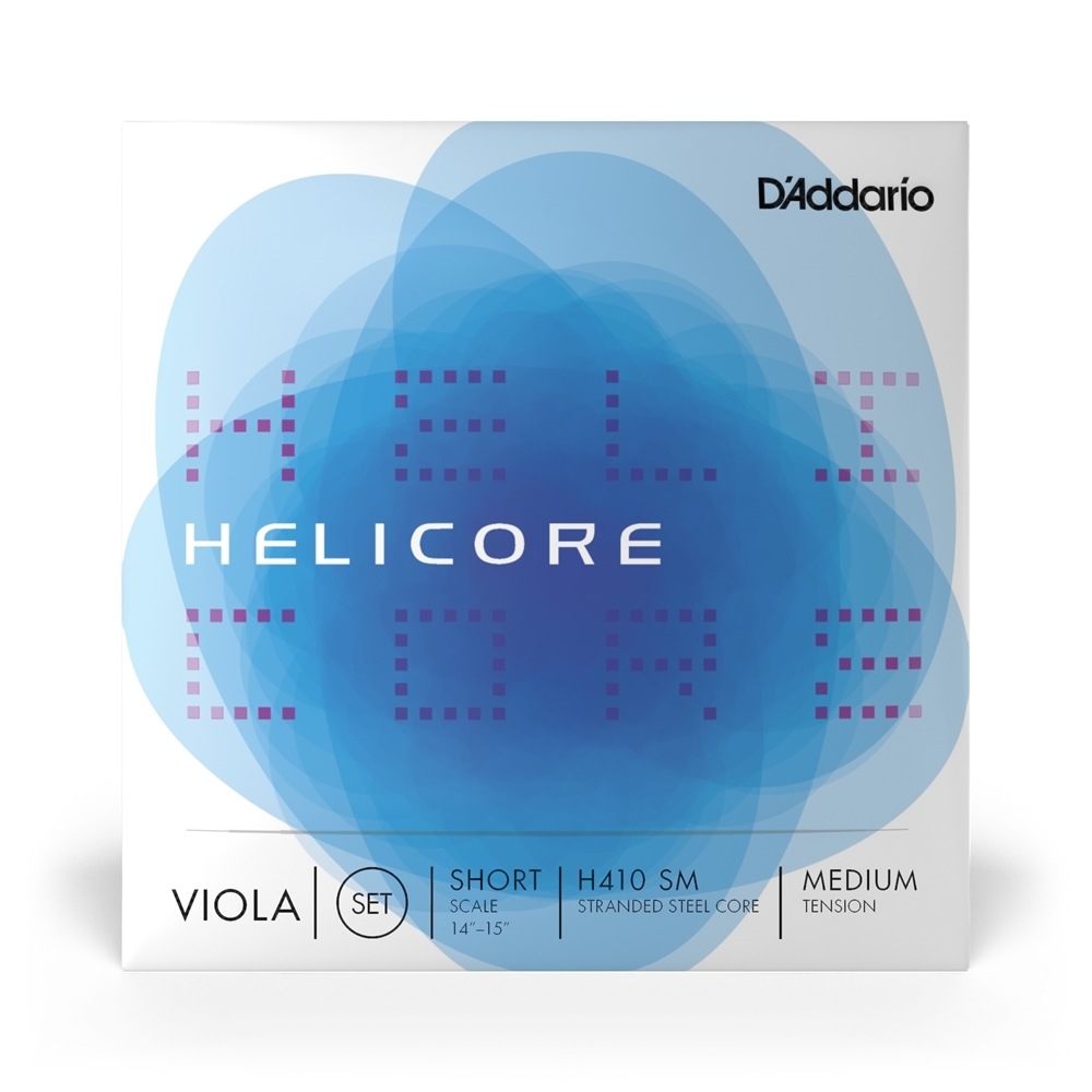 D'Addario ヴィオラ弦 H410 SM HELICORE セット弦 ショートスケール ミディアムテンション [daddario ダダリオ ビオラ弦]