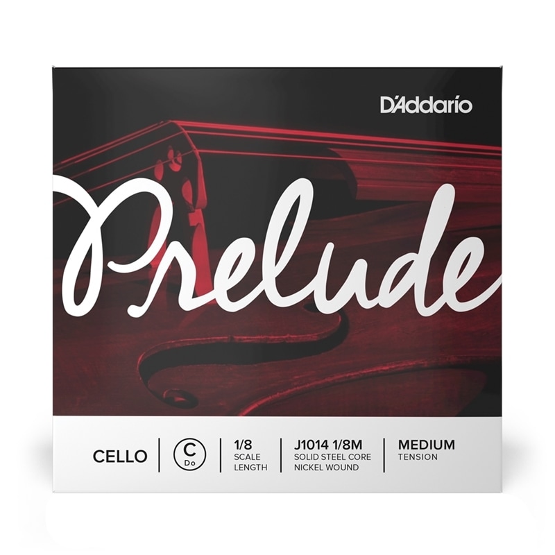 D'Addario チェロ弦 J1014 1/8M PRELUDE C線 バラ弦 1/8スケール