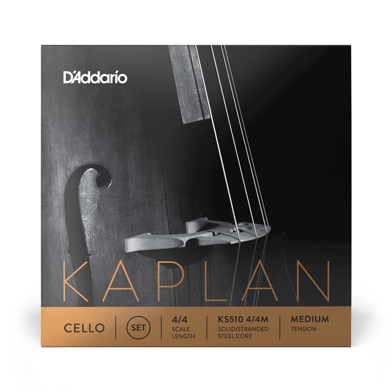 D'Addario チェロ弦 KS510 4/4M KAPLAN セット弦 4/4スケール ミディアムテンション [daddario ダダリオ]