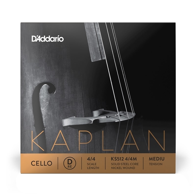 D'Addario チェロ弦 KS512 4/4M KAPLAN D線 バラ弦 4/4スケール