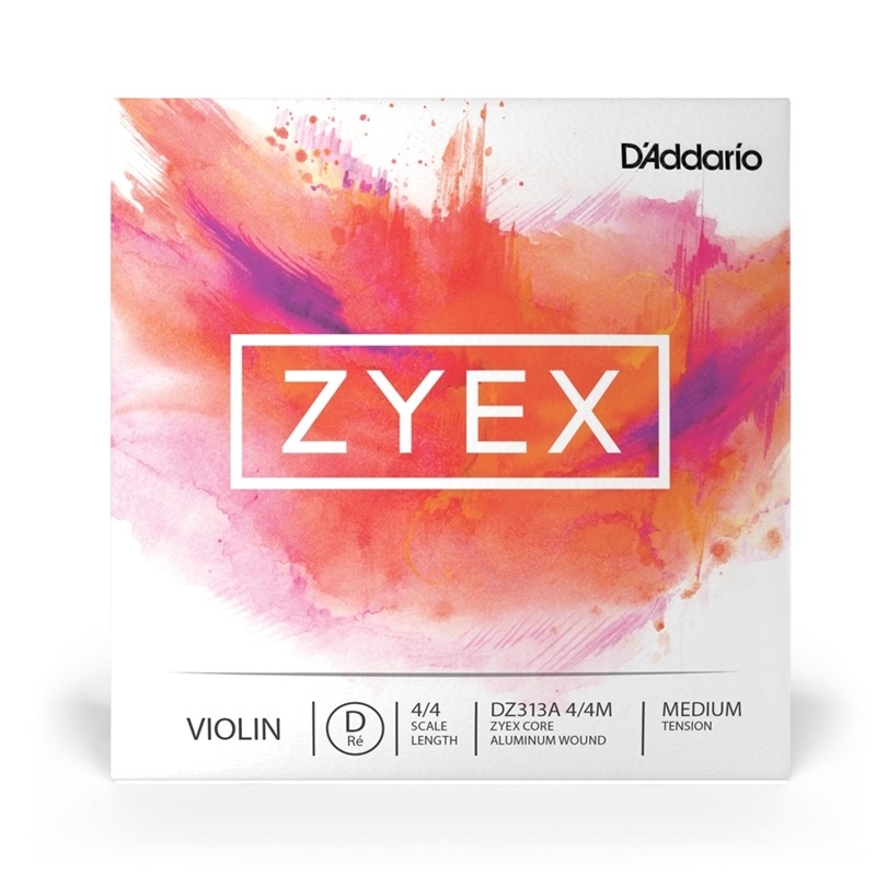 D'Addario バイオリン弦 DZ313A 4/4M ZYEX アルミニウム D線 バラ弦 4