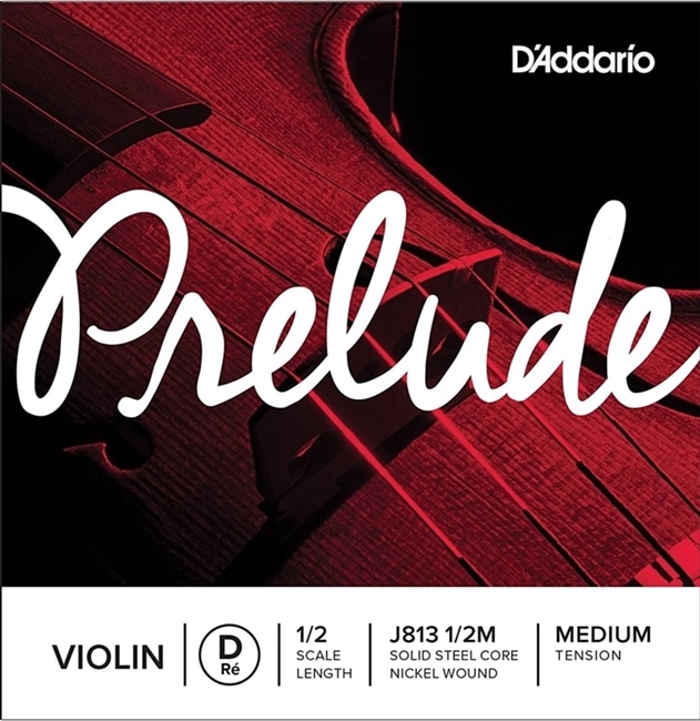 D'Addario バイオリン弦 J813 1/2M PRELUDE D線 バラ弦 1/2スケール ミディアムテンション [daddario ダダリオ ヴァイオリン弦]【ゆうパケット対応】