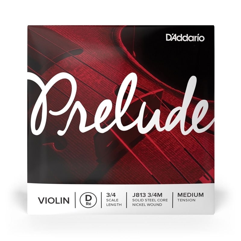 D'Addario バイオリン弦 J813 3/4M PRELUDE D線 バラ弦 3/4