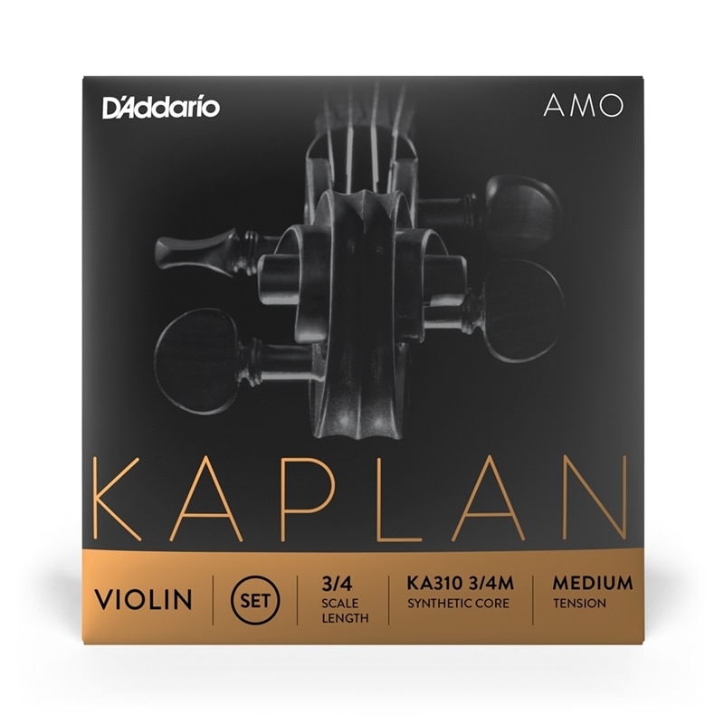 D'Addario バイオリン弦 KA310 3/4M KAPLAN AMO セット弦 3/4スケール ミディアムテンション [daddario ダダリオ ヴァイオリン弦]
