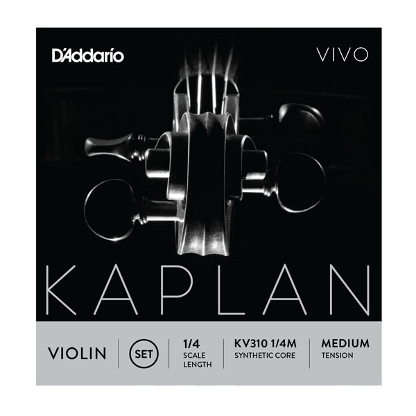 D'Addario バイオリン弦 KV310 1/4M KAPLAN VIVO セット弦 1/4スケール ミディアムテンション [daddario ダダリオ ヴァイオリン弦]