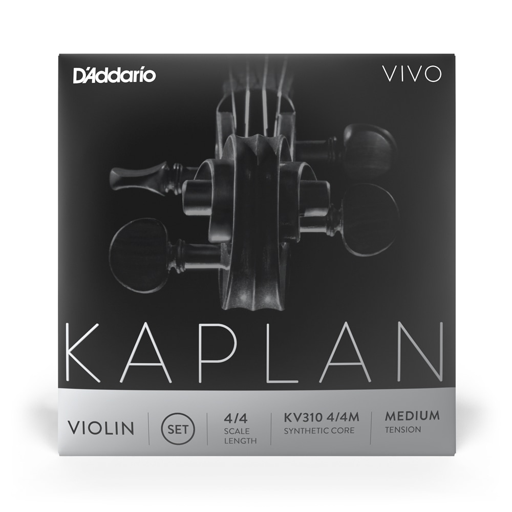 D'Addario バイオリン弦 KV310 4/4M KAPLAN VIVO セット弦 4/4スケール ミディアムテンション [daddario ダダリオ ヴァイオリン弦]
