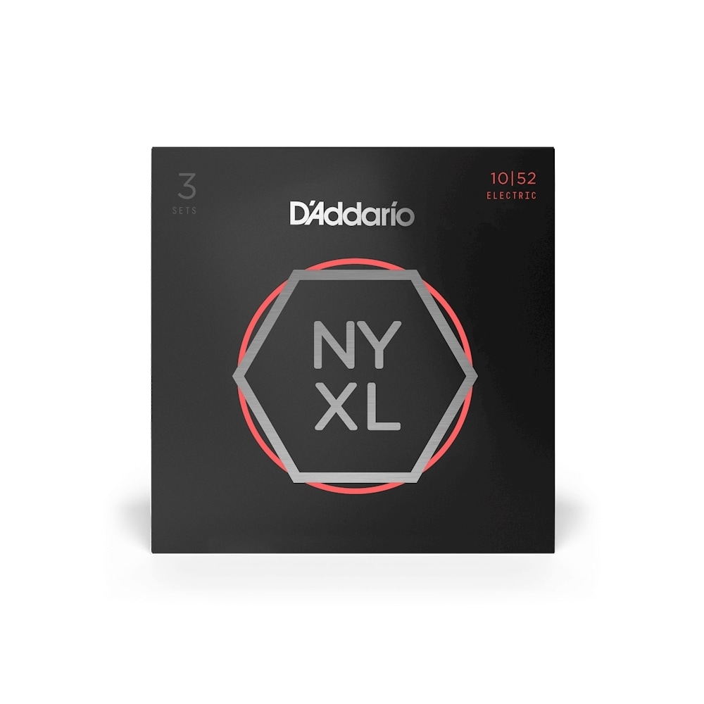D'Addario ダダリオ エレキギター弦 NYXL Light Top/Heavy Bottom .010-.052 NYXL1052-3P 3set入りパック [daddario ダダリオ エレキ弦]【ゆうパケット対応】