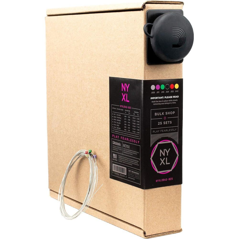 D'Addario ダダリオ エレキギター弦 NYXL Super Light .009-.042 NYXL0942-B25 25set入りバルクパック [daddario ダダリオ エレキ弦]＊