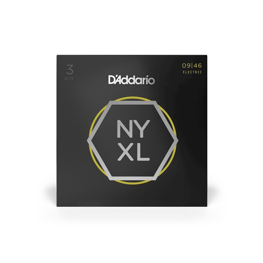 D'Addario ダダリオ エレキギター弦 NYXL Super Light Top/Regular Bottom .009-.046 NYXL0946-3P 3set入りパック [daddario ダダリオ エレキ弦]【ゆうパケット対応】